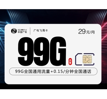 广电飞高卡 【29元99G】